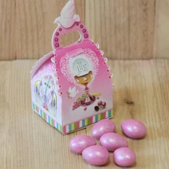 Cajita Comunión con Almendras Rosas 35 gr