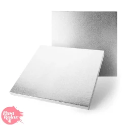 Cake Drum Cuadrado Plata - 45 cm x 12 mm Grosor