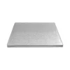 Cake Drum Cuadrado Plateado 20,3 cm x 12 mm