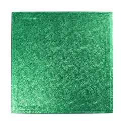 Cake Drum Cuadrado Verde Metalizado 35 cm x 1,2 cm