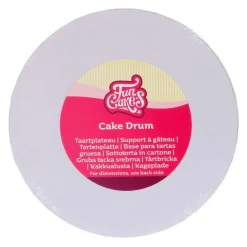 Cake Drum Redondo Blanco 45,5 cm - Funcakes