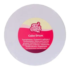 Cake Drum Redondo Blanco 17,5 cm - Funcakes