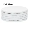 Cake Drum Redondo Blanco 25 cm x 1,2 cm - 10 ud