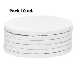 Cake Drum Redondo Blanco 30 cm x 1,2 cm - 10 ud