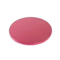 Cake Drum Redondo Cereza Metalizado 25cm