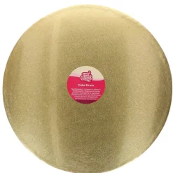 Cake Drum Redondo Dorado 45 cm - Funcakes