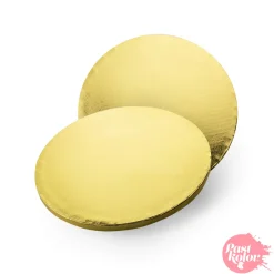 Cake Drum Redondo Dorado 20 cm x 12 mm Grosor - Pastkolor