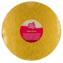 Cake Drum Redondo Dorado Funcakes - 30 cm