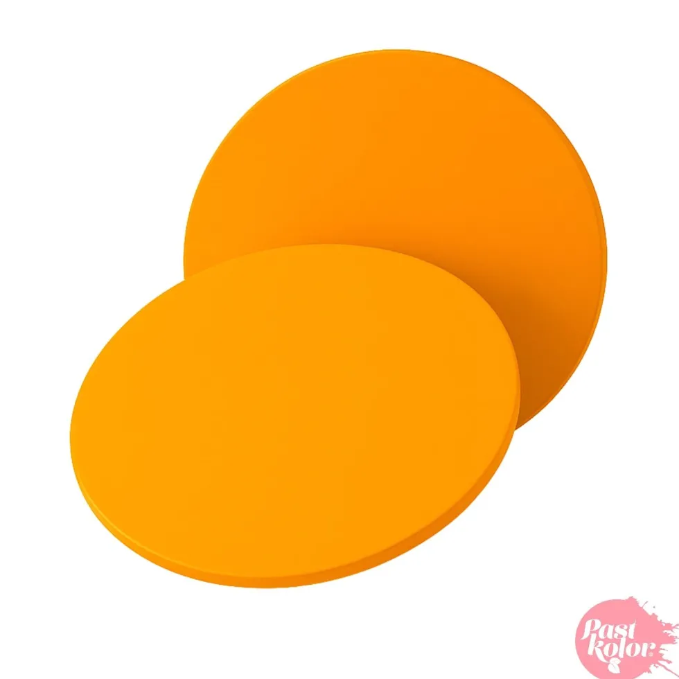 Cake Drum Redondo Naranja - 30 cm x 12 mm - Pastkolor