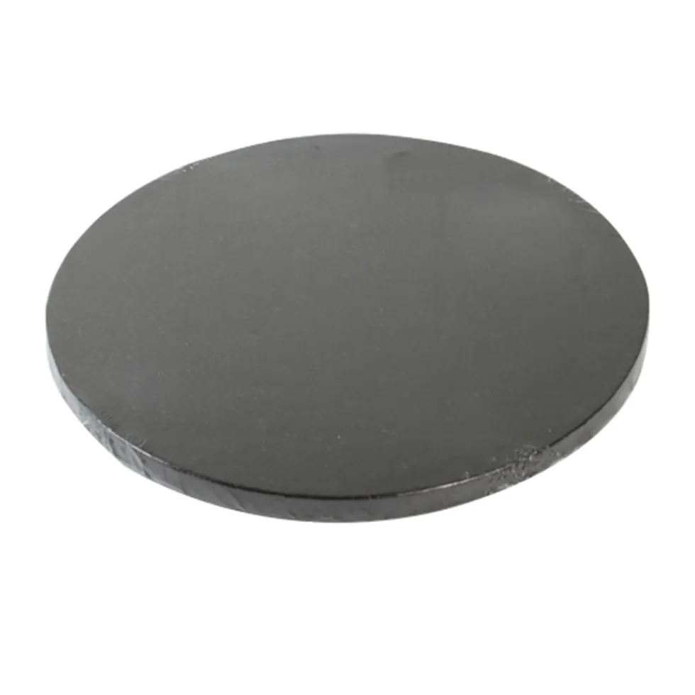 Cake Drum Redondo Negro Metalizado 35 cm x 1,2 cm