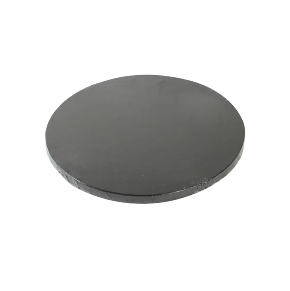 Cake Drum Redondo Negro Metalizado 25 cm x 1,2 cm
