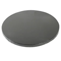 Cake Drum Redondo Negro Metalizado 40 cm x 1,2 cm