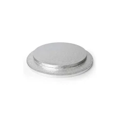Cake Drum Redondo Plateado 20 cm x 1,2 cm
