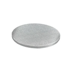 Cake Drum Redondo Plateado 32,5 cm x 1,2 cm - Funcakes
