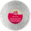 Cake Drum Redondo Plateado Funcakes - 30 cm
