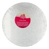 Cake Drum Redondo Plateado Funcakes - 35,5 cm