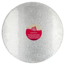 Cake Drum Redondo Plateado Funcakes - 40,6 cm