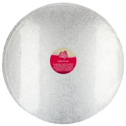 Cake Drum Redondo Plateado Funcakes - 45,7 cm