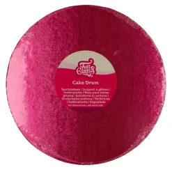 Cake Drum Redondo Rojo Cereza Funcakes - 25 cm