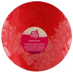 Cake Drum Redondo Rojo Funcakes - 30 cm