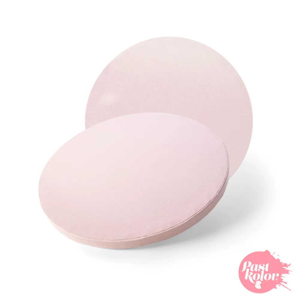Cake Drum Redondo Rosa Bebé 20 cm x 12 mm Grosor