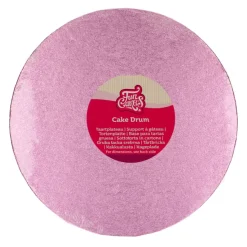 Cake Drum Redondo Rosa Funcakes - 25 cm