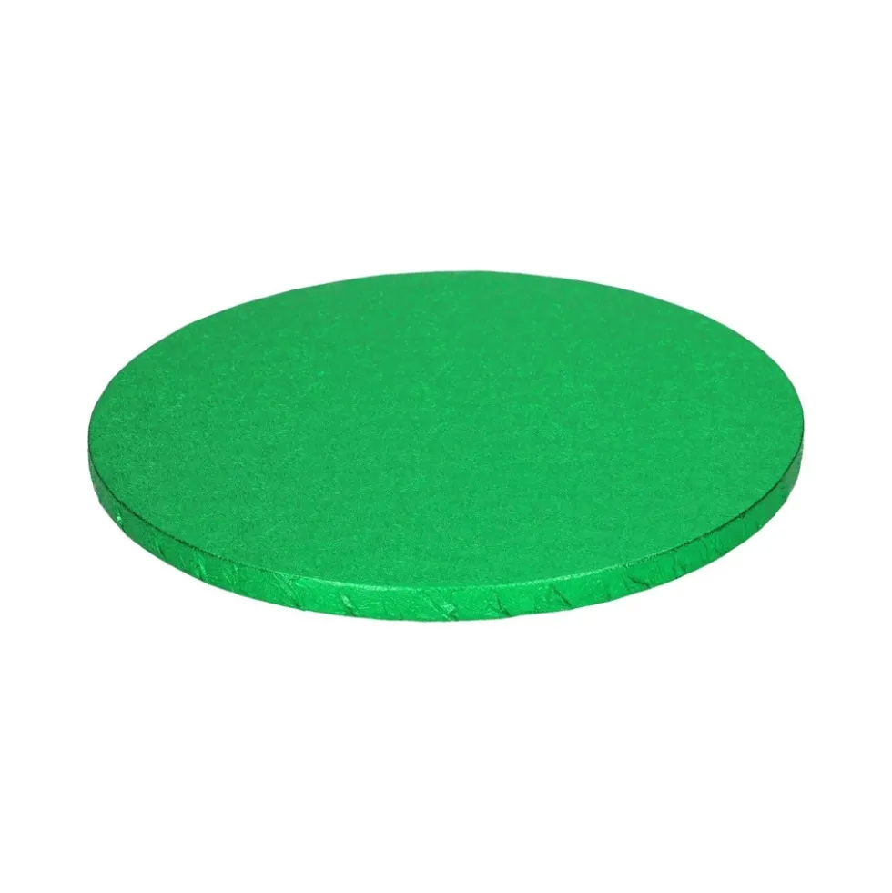 Cake Drum Redondo Verde 30 cm x 1,2 cm - Funcakes