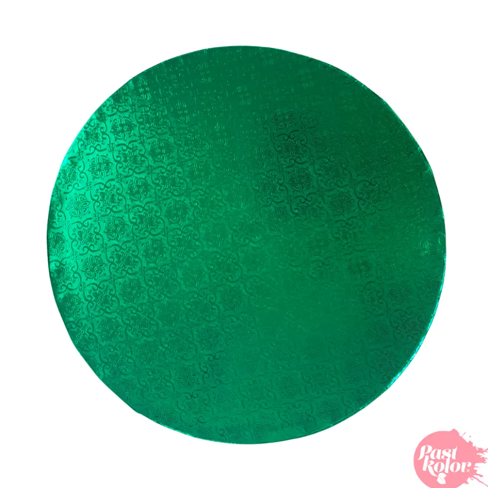 Cake Drum Redondo Verde 30 cm x 12 mm Grosor - Pastkolor