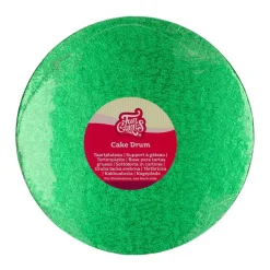 Cake Drum Redondo Verde Funcakes - 25 cm