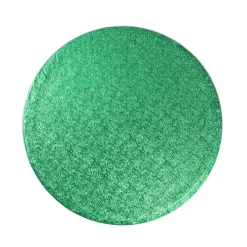 Cake drum Redondo Verde metalizado 20 cm