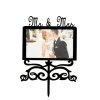 Cake Topper con Foto MR & MRS