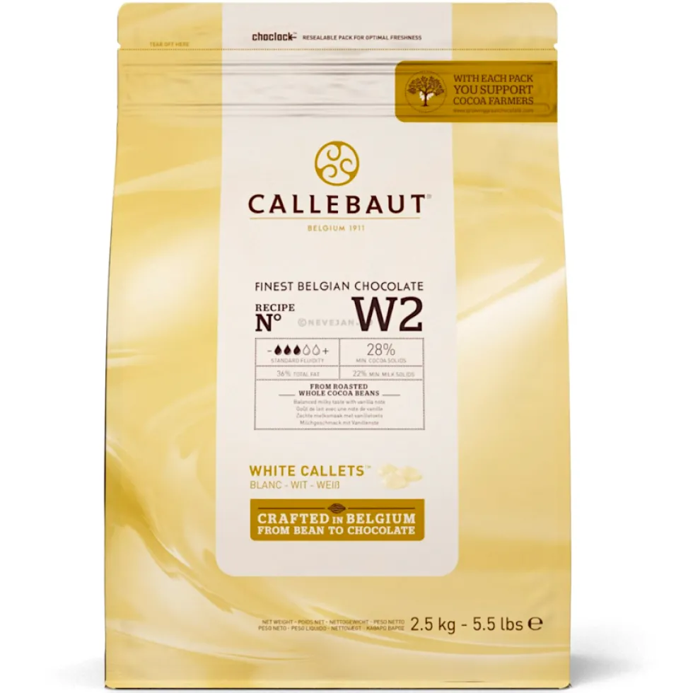 Callets de Chocolate Blanco 28% 2,5 Kg - Callebaut