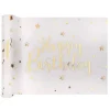 Camino de Mesa Happy Birthday Gold 5 mt x 30 cm