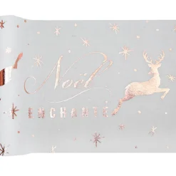 Camino de Mesa Navidad Encantada Rose Gold 3 mt