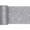 Camino de Mesa Plateado 5 m x 13 cm