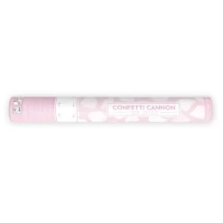 Cañón de Confeti Pétalos de Rosa Blancos 40 cm