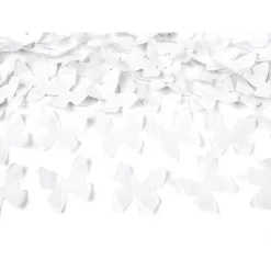 Cañón de Confetti Mariposas Blancas 40 cm