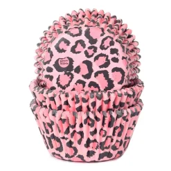 Capsulas Cupcake Rosa Leopardo 50 ud - House of Marie
