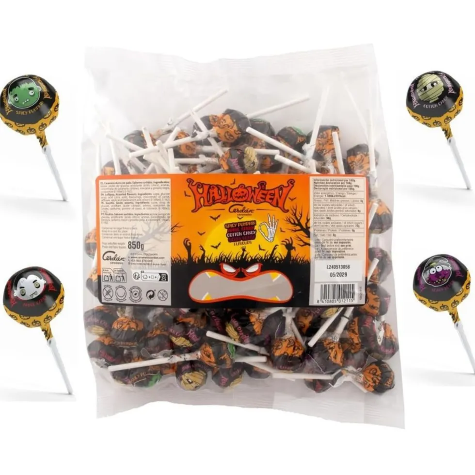 Caramelos con Palo Halloween 850 gr