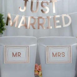 Carteles para Silla Mr & Mrs