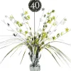 Centro de Mesa 40 años Sparkling Gold 46 cm