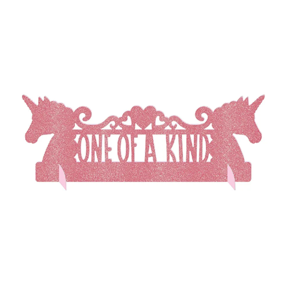Centro de Mesa Unicornio Mágico Purpurina
