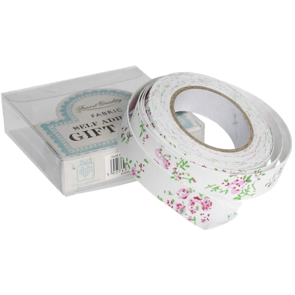 Cinta Adhesiva Pink floral fabric
