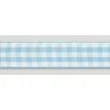 Cinta Satinada Gingham Blue (2 mts)