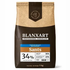Cobertura de Chocolate con Leche Sants 34 % - 1 Kg - Blanxart