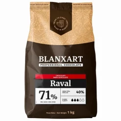 Cobertura de Chocolate Negro Raval 71 % - 1 Kg - Blanxart
