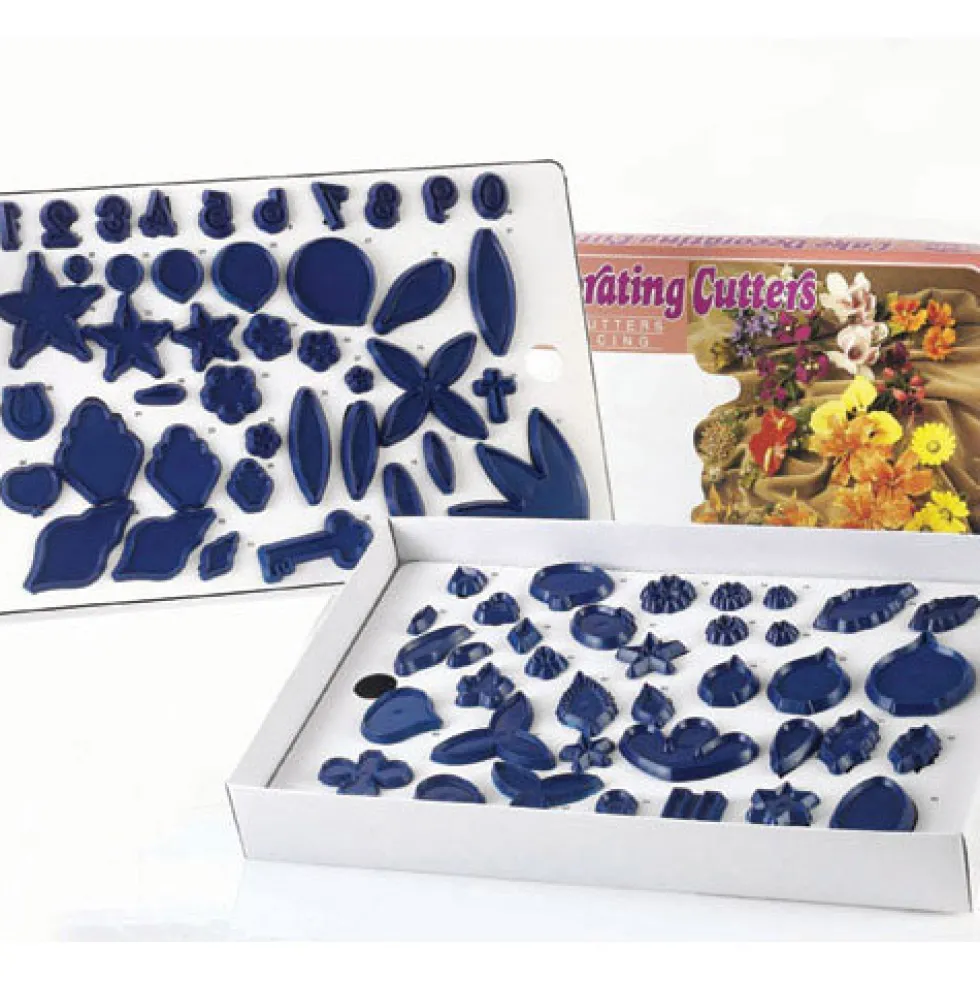 Colección de moldes cortadores de flores (79 uds)