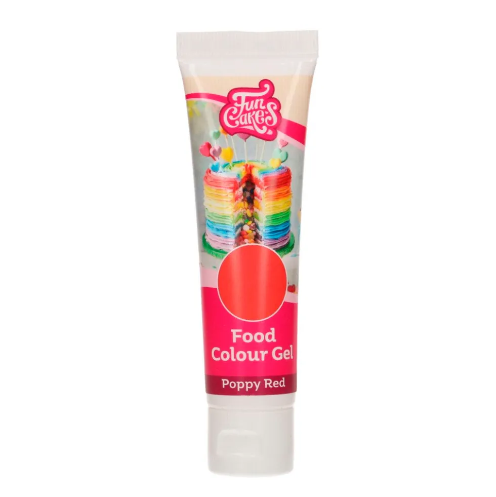 Colorante en Gel Rojo Amapola FunColours de FunCakes