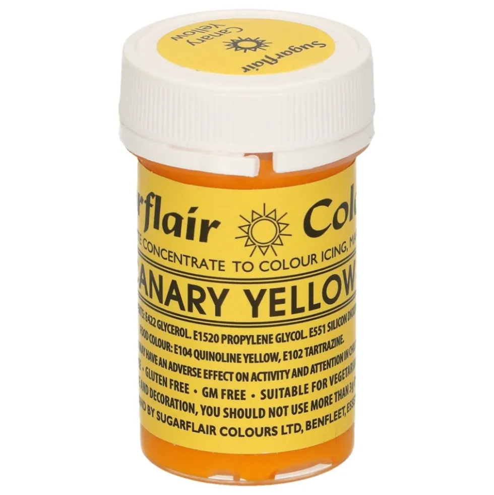 Colorante en Pasta Amarillo Canario 25 gr - Sugarflair