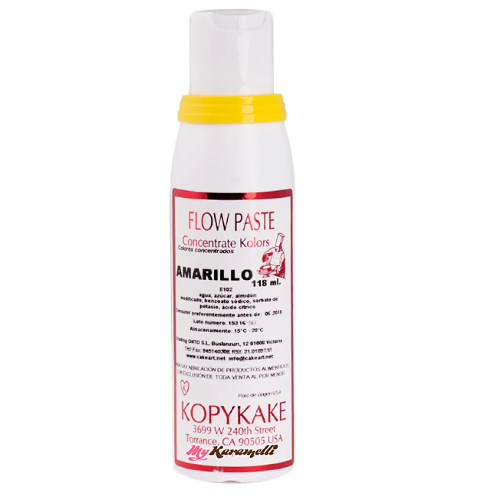 Colorante en pasta Amarillo Kopykake 118 ml